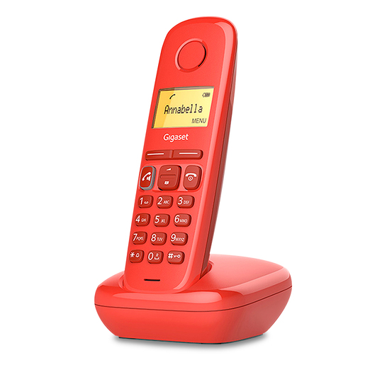 Teléfono Inalámbrico Gigaset A270 BK Rojo
