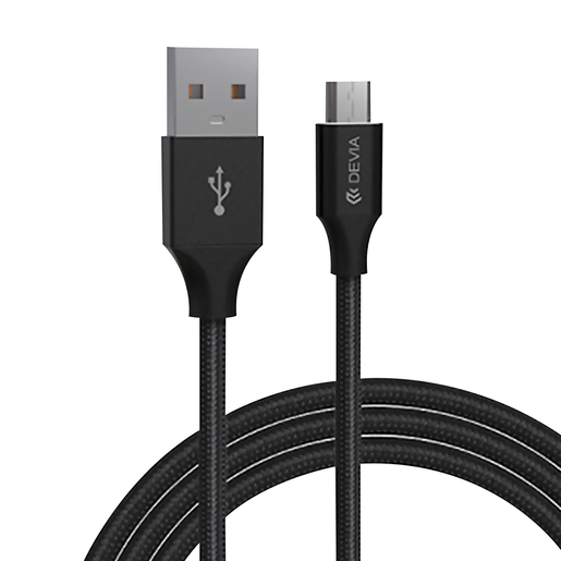 Cable USB a Lightning Devia Gracious Series / 1 m / Negro Cable USB a Lightning Devia Gracious Series / 1 m / Negro
