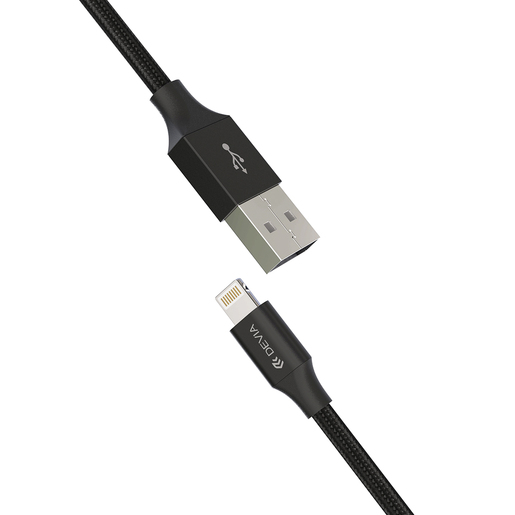 Cable USB a Lightning Devia Gracious Series / 1 m / Negro Cable USB a Lightning Devia Gracious Series / 1 m / Negro