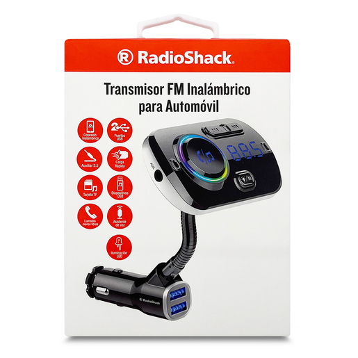 Transmisor FM Inalámbrico para Auto RadioShack BFM4 / USB 