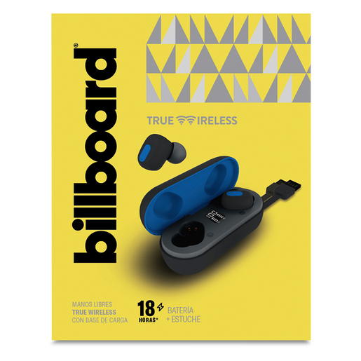 Audífonos Inalámbricos BB-E93317 Billboard  Azul con Negro