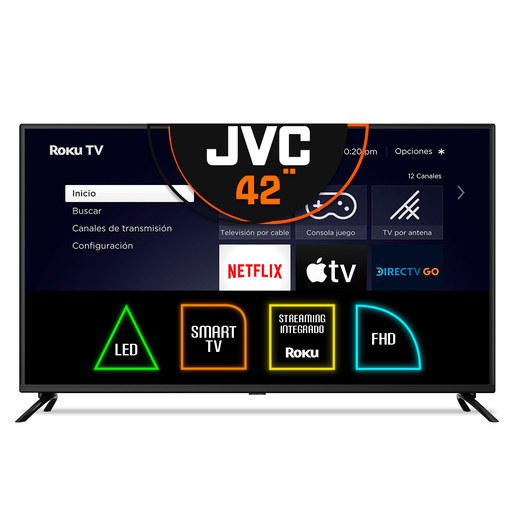 Pantalla JVC Smart Roku TV SI42FR 42 pulg. Led FHD 