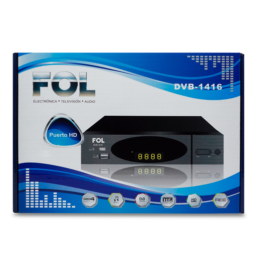 Decodificador FOL DVB1416 / Negro