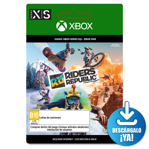 Riders Republic Xbox Series X/S Xbox One Descargable Riders Republic Xbox Series X/S Xbox One Descargable