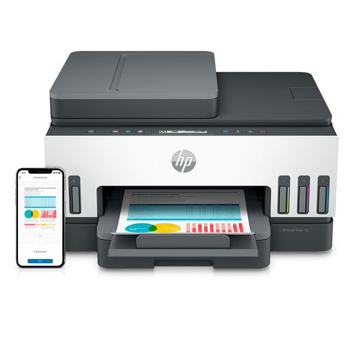 Impresora Multifuncional Smart Tank 750 HP Tinta Continua Color Impresora Multifuncional Smart Tank 750 HP Tinta Continua Color
