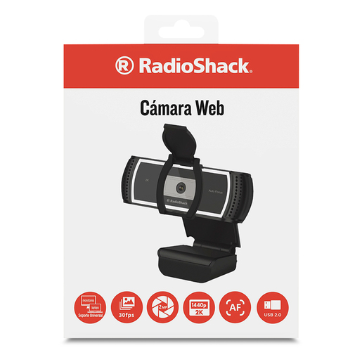 Cámara Web W88 RadioShack 2 MP Full HD