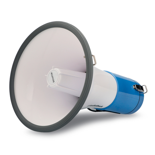 Megáfono Recargable de Mano RadioShack / USB/SD/Auxiliar / Blanco con azul Megáfono Recargable de Mano RadioShack / USB/SD/Auxiliar / Blanco con azul