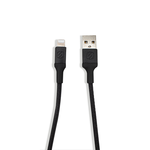 Cable USB a Lightning SP Scosche / 1.2 m / Trenazado / Gris