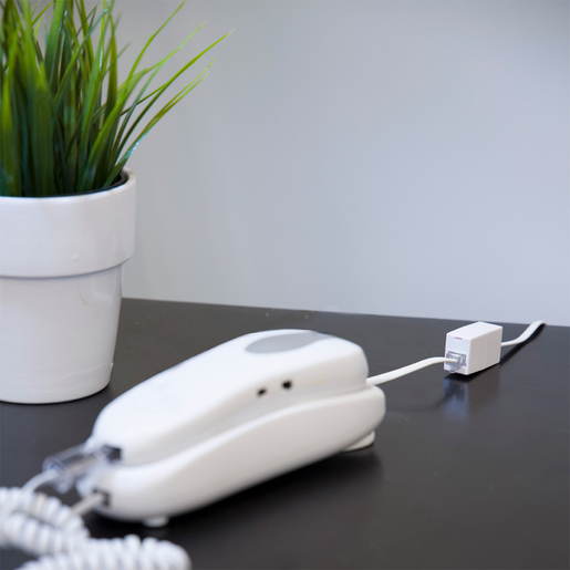 Adaptador de Línea Telefónica Power Gear 76190 / Blanco / 1 puerto  Adaptador de Línea Telefónica Power Gear 76190 / Blanco / 1 puerto