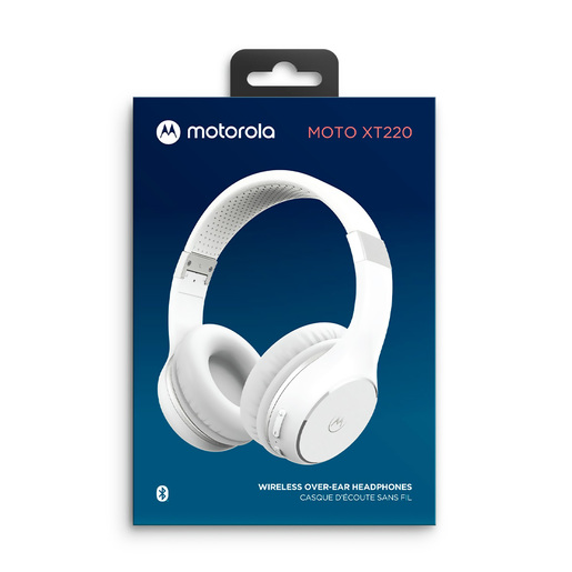 Audífonos Bluetooth Motorola Moto XT220 / On ear / Blanco