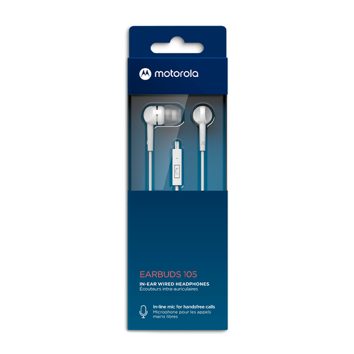 Audífonos Motorola Moto Earbuds 105 / In ear / Blanco