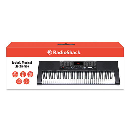 Piano Eléctrico RadioShack JK 57 / 61 Teclas / Negro