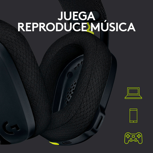 Audífonos Gamer Inalámbricos Logitech G G435 Lightspeed On Ear Negro Audífonos Gamer Inalámbricos Logitech G G435 Lightspeed On Ear Negro
