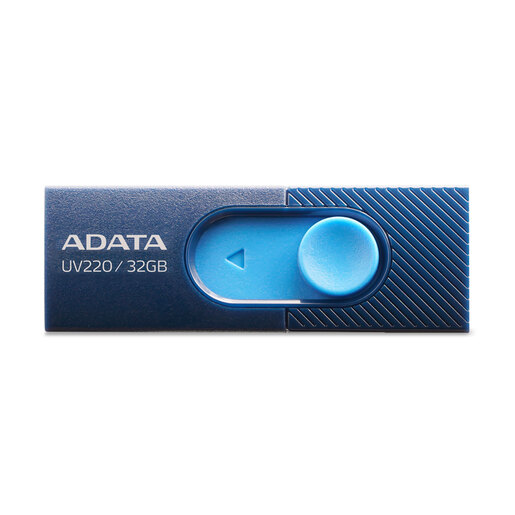 Memoria USB Adata AUV220 / 32 gb / Negro con azul