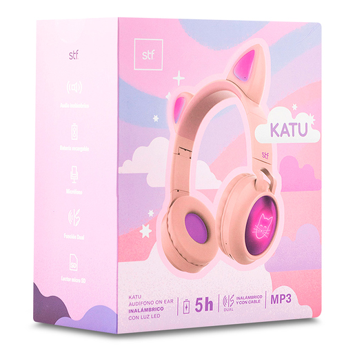 Audífonos Inalámbricos STF KATU H3253 / On ear / Rosa