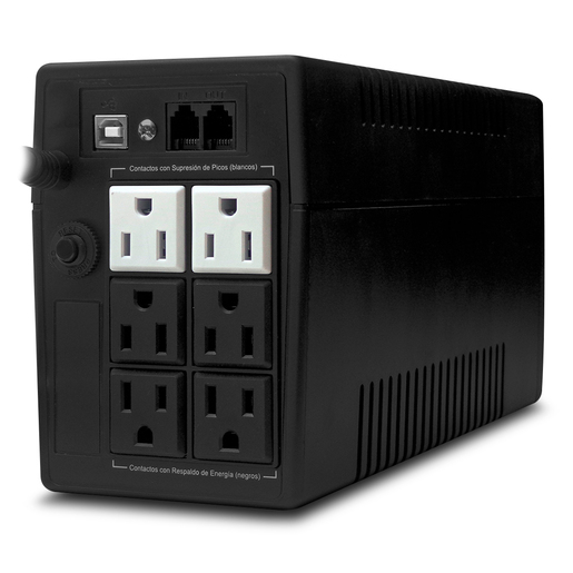 No Break Koblenz 5616USBR / 6 contactos / 550VA / Negro  No Break Koblenz 5616USBR / 6 contactos / 550VA / Negro
