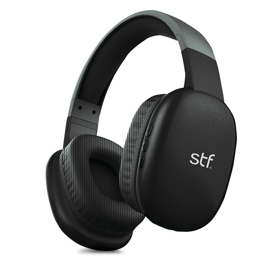 Audífonos de Diadema Bluetooth STF Aurum Inalámbricos/Alámbricos 3.5 mm Negro
