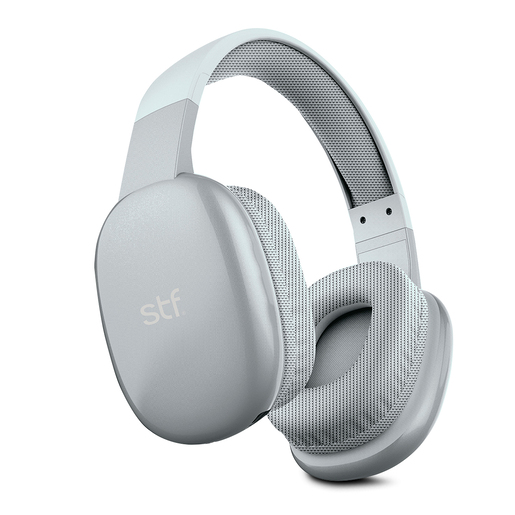 Audífonos de Diadema Bluetooth STF Aurum Inalámbricos/Alámbricos 3.5 mm Gris