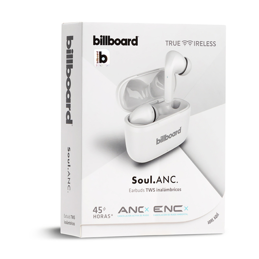 Audífonos Bluetooth Billboard Soul ANC True Wireless / In ear / Inalámbricos Audífonos Bluetooth Billboard Soul ANC True Wireless / In ear / Inalámbricos