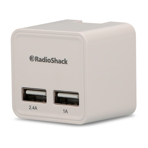 Cargador de Pared RadioShack 2 puertos USB Blanco Cargador de Pared RadioShack 2 puertos USB Blanco
