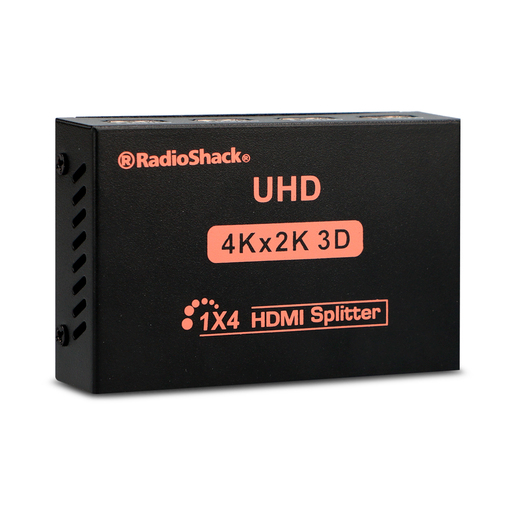 Divisor de Señal 4 HDMI Splitter HY04 RadioShack / Negro