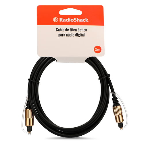 Cable para Audio Digital de Fibra Óptica CE28 RadioShack 2 m Plástico