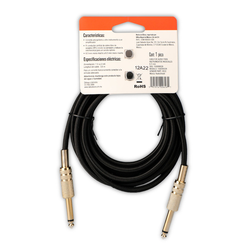 Cable de Audio Plug a Plug RadioShack 3.6 m Cable de Audio Plug a Plug RadioShack 3.6 m