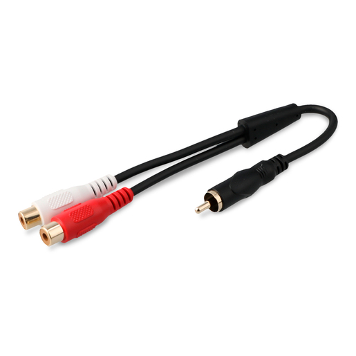Cable de Audio Divisor 2 RCA a RCA CE15 RadioShack 22 cm Plástico