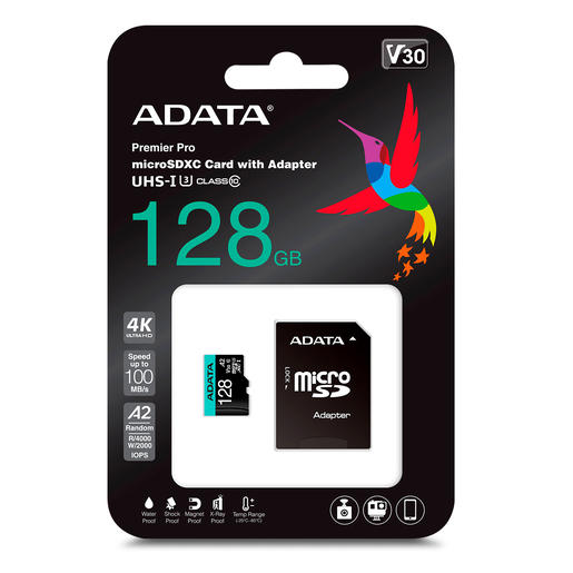 Tarjeta Micro SD Adata Premier Pro Clase 10 128 gb
