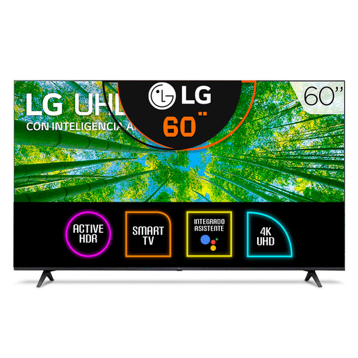 Pantalla LG Smart TV 60UQ8000PSB 60 pulg. AI ThinQ 4K UHD