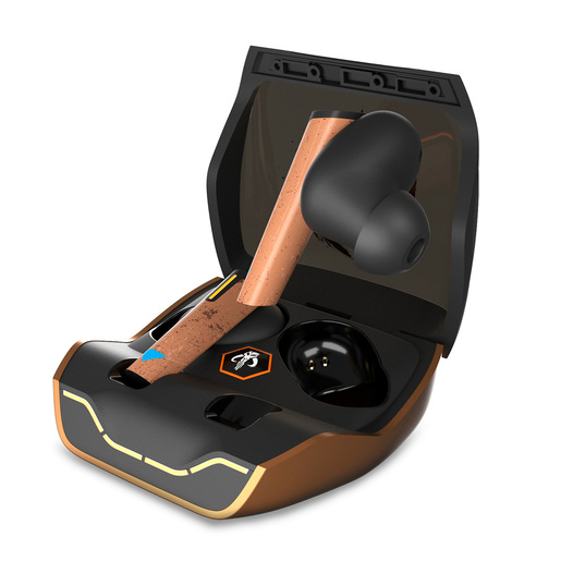 Audífonos Gamer Inalámbricos Primus Mandalorian True Wireless / In Ear / Café con negro 
