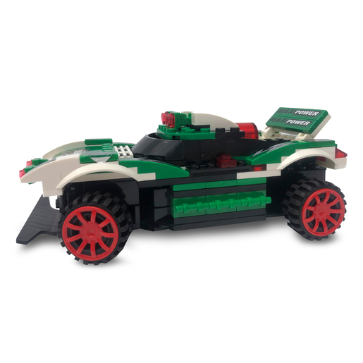 Carro Racing Armable Imori Kits / 16 x 7 x 8 cm / 128 piezas / Verde 