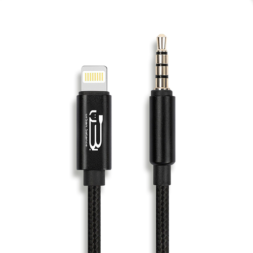 Cable Auxiliar a Lightning USB Urban Balance / 1 m / Negro