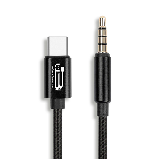 Cable Auxiliar a USB Tipo C Urban Balance / 1 m / Negro