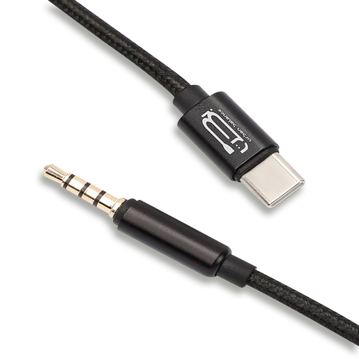 Cable Auxiliar a Tipo C a 3.5 mm Urban Balance 1 m Negro Cable Auxiliar a Tipo C a 3.5 mm Urban Balance 1 m Negro