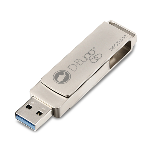 Memoria USB a USB Tipo C DBugg / 32 gb / Plata  Memoria USB a USB Tipo C DBugg / 32 gb / Plata