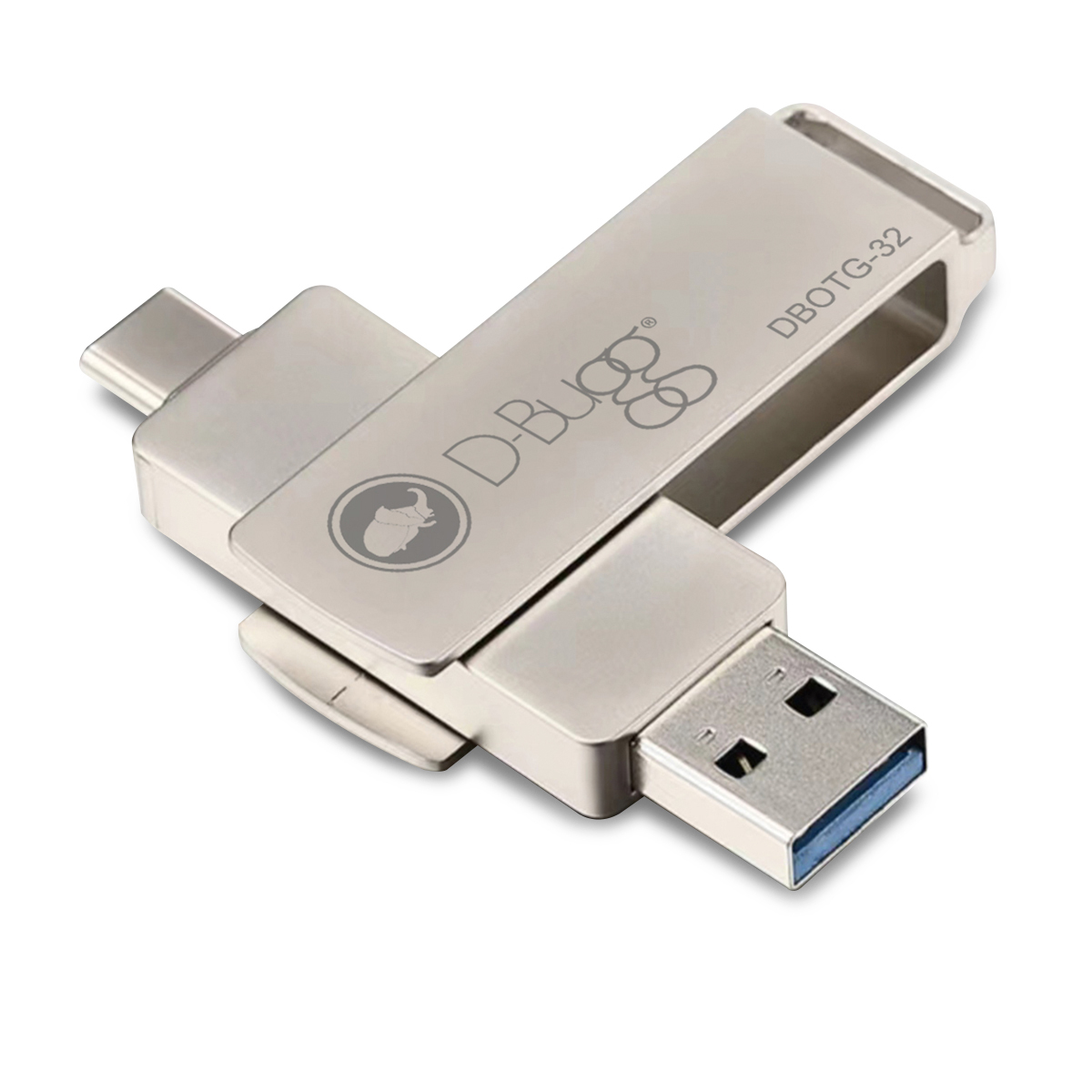 Memoria USB a USB Tipo C DBugg / 32 gb / Plata, USB y micro SD, Almacenamiento, Cómputo y Accesorios, Todas, Categoría