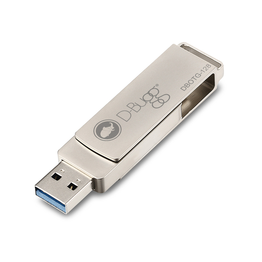 Memoria USB a USB Tipo C DBugg / 128 gb / Plata  Memoria USB a USB Tipo C DBugg / 128 gb / Plata