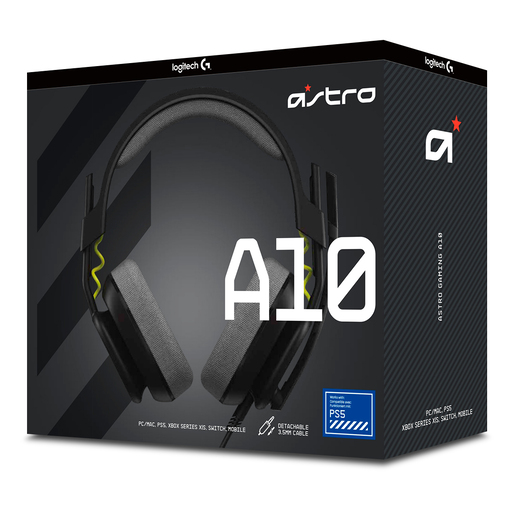 Audífonos Gamer Alámbricos Astro A10 2da Generación / PS5 multiplataforma / Negro
