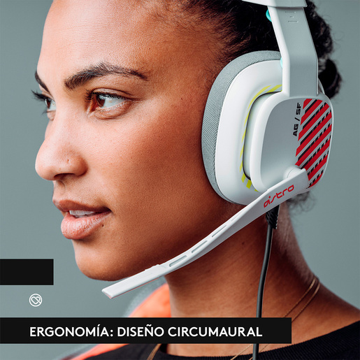 Audífonos Gamer Alámbricos Astro A10 2da Generación / Ps5 multiplataforma / Blanco Audífonos Gamer Alámbricos Astro A10 2da Generación / Ps5 multiplataforma / Blanco