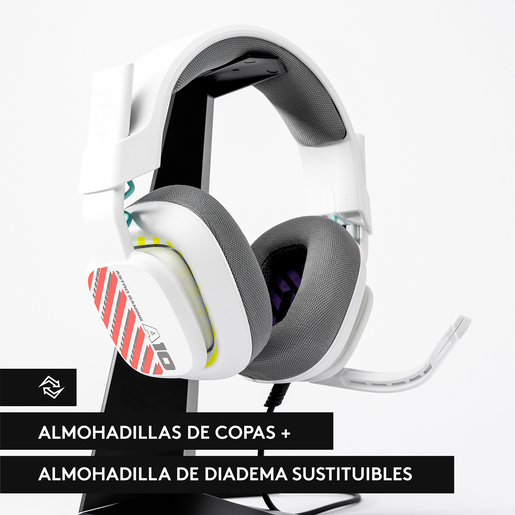 Audífonos Gamer Alámbricos Astro A10 2da Generación / Ps5 multiplataforma / Blanco Audífonos Gamer Alámbricos Astro A10 2da Generación / Ps5 multiplataforma / Blanco