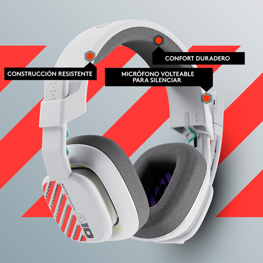 Audífonos Gamer Alámbricos Astro A10 2da Generación / Ps5 multiplataforma / Blanco Audífonos Gamer Alámbricos Astro A10 2da Generación / Ps5 multiplataforma / Blanco