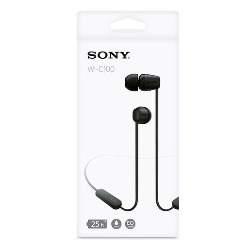 Audífonos Inalámbricos Bluetooth Sony WI C100/B / In ear / Negro  Audífonos Inalámbricos Bluetooth Sony WI C100/B / In ear / Negro
