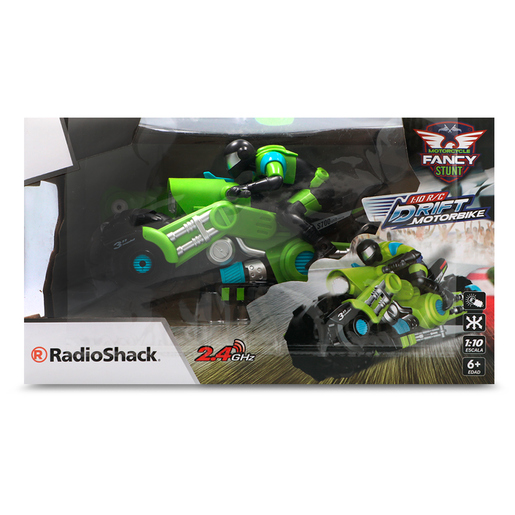 Motocicleta de Control Remoto RadioShack Verde Motocicleta de Control Remoto RadioShack Verde