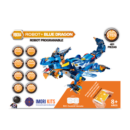 Robot Programable Imori Kits RB004 / 401 piezas / Azul
