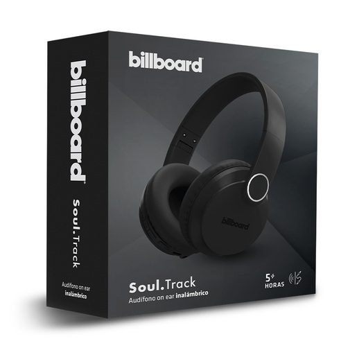 Audífonos Inalámbricos Billboard Soul Track On Ear Negro Audífonos Inalámbricos Billboard Soul Track On Ear Negro