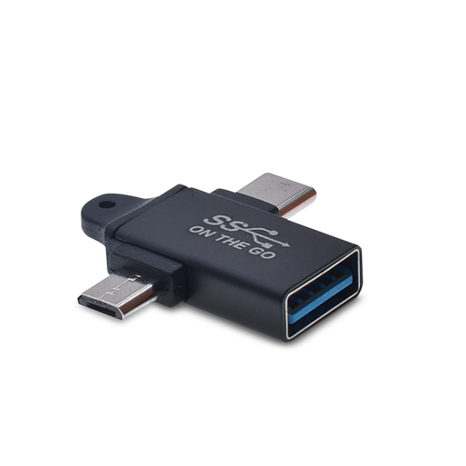Adaptador USB OTG 2 en 1 a USB Tipo C UB de Conexión rápida y versátil para tus dispositivos Adaptador USB OTG 2 en 1 a USB Tipo C UB de Conexión rápida y versátil para tus dispositivos