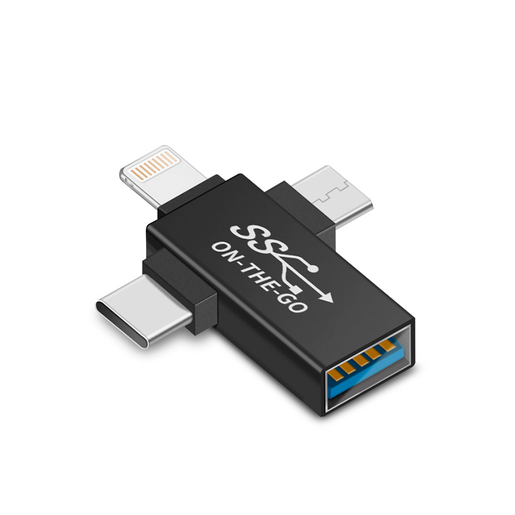 Adaptador USB OTG 3 en 1 UB