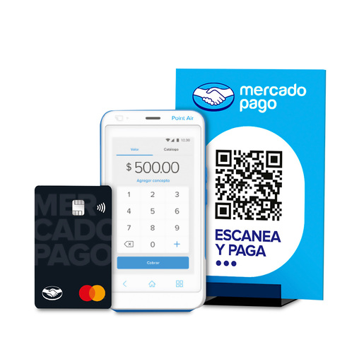 Kit Lector de Tarjetas Bancarias Mercado Pago Point Air / Bluetooth / WiFi / Blanco