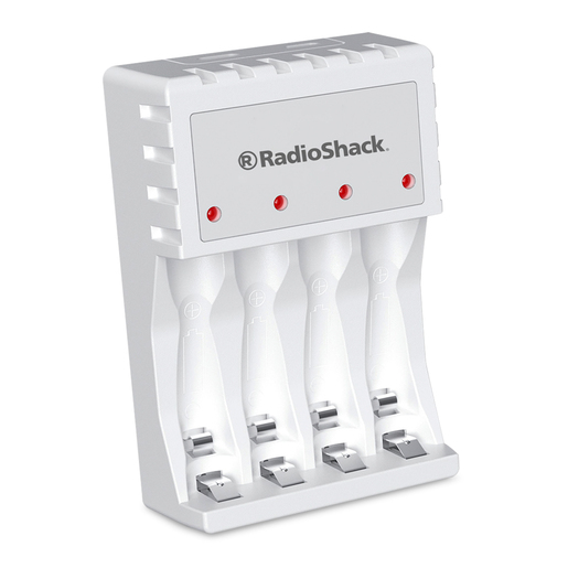 Cargador de Baterías AA y AAA RadioShack más 2 baterías AA Blanco Cargador de Baterías AA y AAA RadioShack más 2 baterías AA Blanco